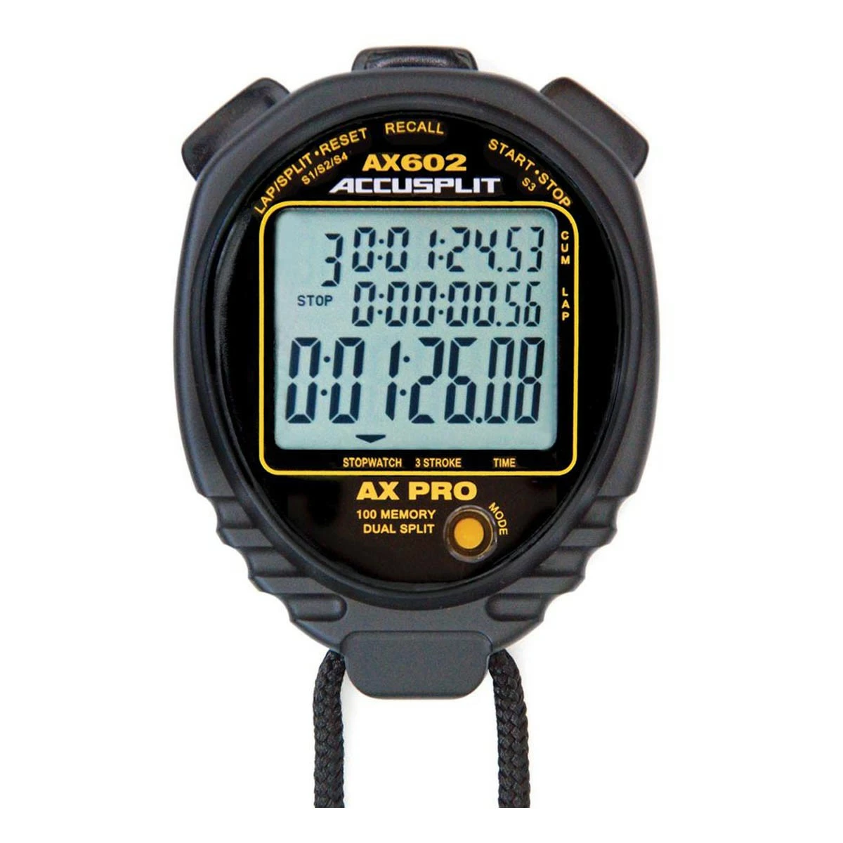ACCUSPLIT INC PRO "X" 100 MEMORY STOPWATCH 3 ACCUSPLIT INC PRO "X" 100 MEMORY STOPWATCH