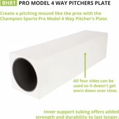 Champion Sports CHAMPION 4-WAY PITCHER'S RUBBER (PRO MODEL)